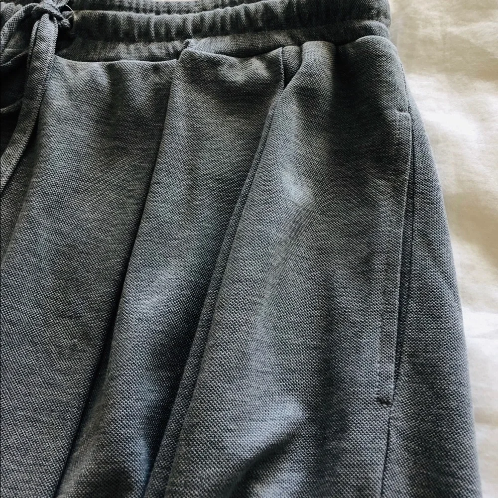 LaCoste Casual Grey Midi Skirt with Drawstring Waist Size L Very Good Condition - Picture 6 of 6